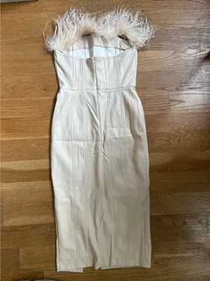 Feather dress White Size XS thumbnail 2