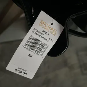 Michael Kors Abbey Large Nylon Backpack, Black New w/Tag Retail $398 thumbnail 8