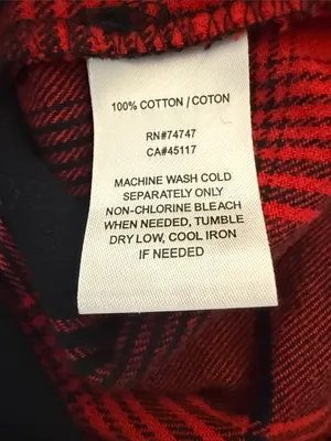 Natural Reflections Red and Black Plaid Button-Down Shirt M thumbnail 6