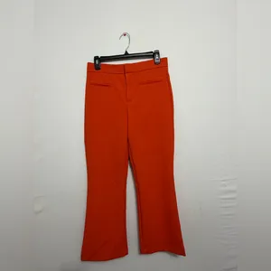 ZARA Orange Dress Pants Women’s Size M Straight Leg(A282)✨ thumbnail 4