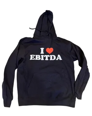I Heart Ebitda Accounting Sweatshirt Hoodie Black L Unisex thumbnail 1