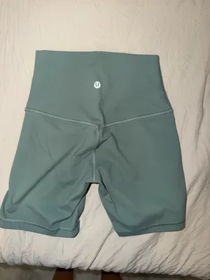 lululemon athletica High-Waist Bike Shorts in Green thumbnail 2