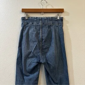 Free People We‎ The Free Jayde High Rise Flare Jeans in Sunburst Blue Size 29 thumbnail 9