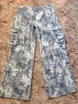 Camo Cargo Jeans Gray Size 31 thumbnail 1