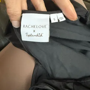 New! Splendid X Rachelove Black Satin Open Back Boatneck Maxi Dress Size Small‎ thumbnail 8
