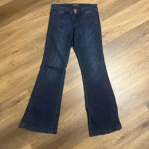 Dear John American classic ladies cotton blend flare wide leg jeans size 26 thumbnail 1