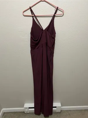 Halara Breezeful Backless Wide Leg Jumpsuit Amaranth Purple Red Large thumbnail 6