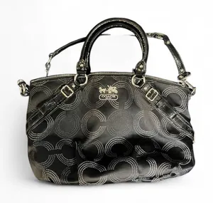 Coach Madison Sophia Dotted Op Art Satchel Bag thumbnail 1