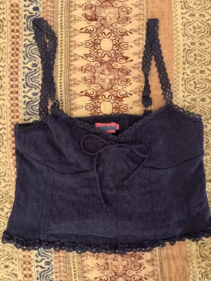 Edikted blue tank top thumbnail 1