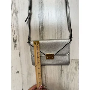 A New Day Women's Flap-Close Wallet |Purse with Cross-body Strap Silver New thumbnail 2