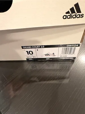 New in box Adidas White Sneakers with Black Stripes thumbnail 3