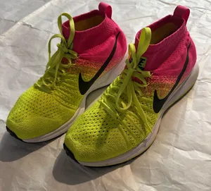Nike Bright Pink and Lime Green Sneakers thumbnail 2