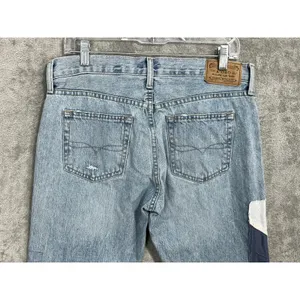 Polo Ralph Lauren Avery Jeans Size 27 High Rise Button Fly Patchwork Ankle thumbnail 6
