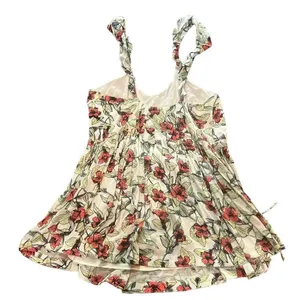 Free People Women's Dear You Floral Lilly Ruffle Strap Mini Dress Size Small‎ thumbnail 6