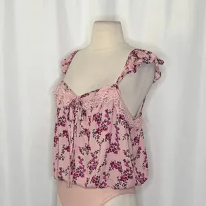 NWT!! FREE PEOPLE Intimately Take‎ It Away Floral Bodysuit Lace Ruffled Small thumbnail 7