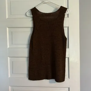 Vintage Chadwick’s Chocolate Brown Sweater Tank thumbnail 4