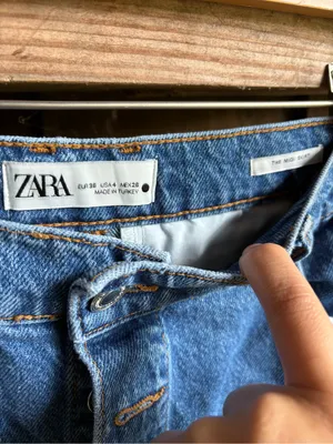 Zara Blogger Favorite Button Down Denim MIDI Skirt thumbnail 3
