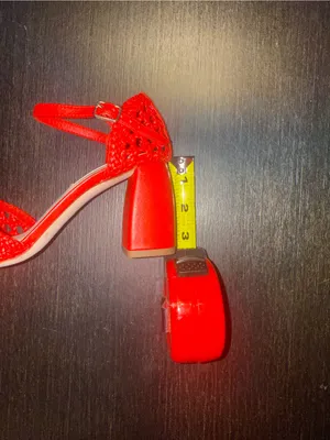 Antonio Melani Sandals Women Leather Coral Size 6.5 Block Heel Ankle Strap thumbnail 10