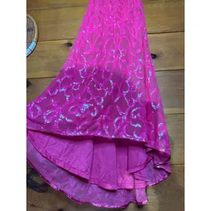 NWT Lulus Perfect Enchantment Hot Pink Sequin Lace-Up Mermaid Maxi Dress Ball XL thumbnail 4