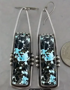 Vintage Bohemian Geometric Pendant Earrings thumbnail 1