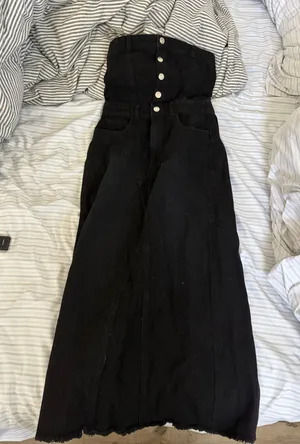 Forever 21 Denim Maxi Dress thumbnail 1