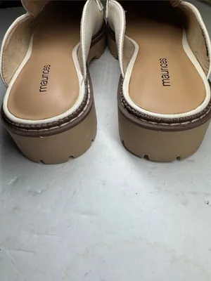 Maurices Gretchen Off-White cream Penny Loafer Mules clogs 11 casual office thumbnail 5