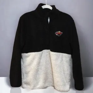 Minnesota Wild fuzzy fleece pullover NHL hockey thumbnail 1