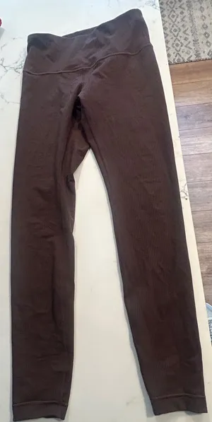 Lululemon High Rise Ribbed Active Leggings - Size 8 thumbnail 1