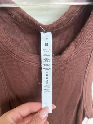 Lululemon Brown Tank Top Cropped thumbnail 2