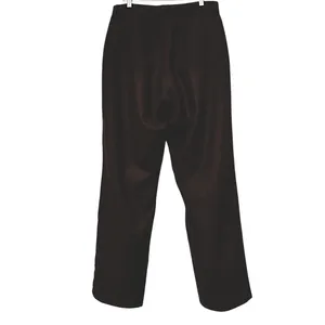 Eddie Bauer Late 90’s Dark Brown Wool High Rise Straight Leg Trousers Sz 12 thumbnail 2