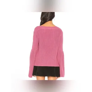 Free People Damsel Bell Sleeve Sweater thumbnail 4