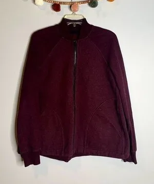 Lululemon Maroon Pleat to Street Bomber jacket thumbnail 1