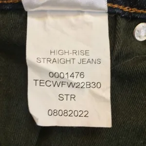 Tecovas high rise straight jeans 30 dark wash thumbnail 10