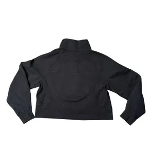 Lululemon Scuba Oversized Half-Zip Pullover Women XS/S Black Good Cropped Funnel thumbnail 3