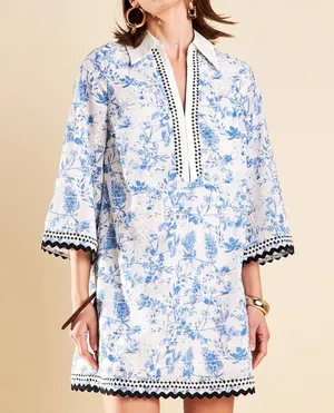 English Factory Timeless Toile Tunic Dress thumbnail 3