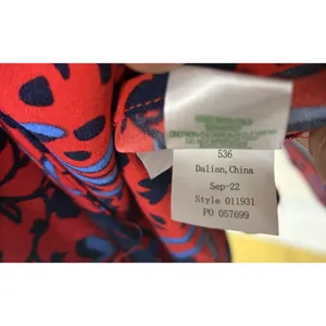 Lilly Pulitzer Red Blue Floral One Shoulder Puff Sleeve Dress Cocktail Size 4 thumbnail 8