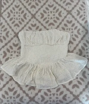These Three Boutique Eyelet Back Tie Top thumbnail 3