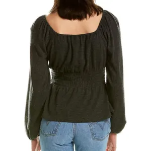 MADEWELL Smocked Peasant Top Womens Size Regency Milkmaid Cottagecore Whimsical thumbnail 3