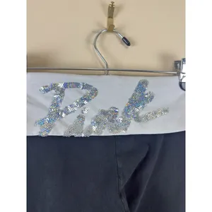 Victoria's Secret PINK Y2K Bling Yoga Leggings Sequin Foldover Waist 2000s S thumbnail 3