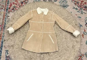 Y2k HG Outerwear Suede Jacket size Small Tan thumbnail 1