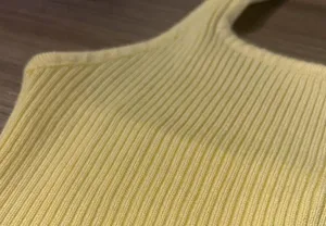 Yellow halter top cropped shirt Size XS thumbnail 3