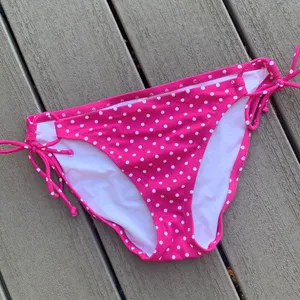 Victoria’s Secret Pink Polka Dot String Bikini Womens M Side Ties thumbnail 4