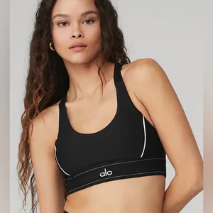 NWT Alo Yoga Airlift Suit Up Removable Pads, adjustable straps Black & White XS thumbnail 3