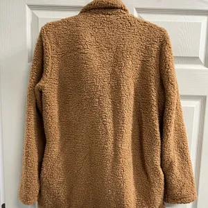 Women’s Light Brown Fleece Jacket thumbnail 2