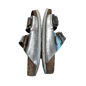 Birkenstock Arizona Chunky Platform Sandals Metallic Silver 36 EU / 5-5.5 US thumbnail 8