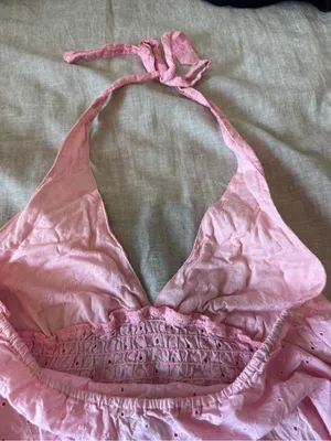 Y2K So Wear It Declare It Baby Pink Halter Top thumbnail 7