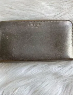 Kate Spade New York Gold Zipper Wallet thumbnail 3