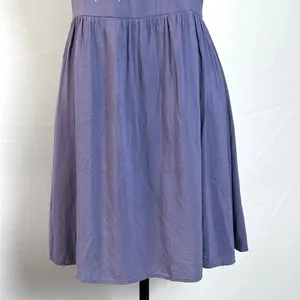 YA Los Angeles Dress Womens Large Embroidered Fit & Flare Purple Boho Cottage thumbnail 10