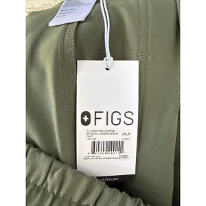 FIGS Women Relaxed Uman Jogger Scrub Pants Olive Green High Waisted Size XXL NWT thumbnail 7