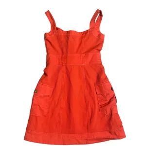 Diane‎ Von Furstenberg Orange Button Front Belted Cargo Dress Size 4 thumbnail 7